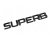SUPERB inscription - black glossy 170mm