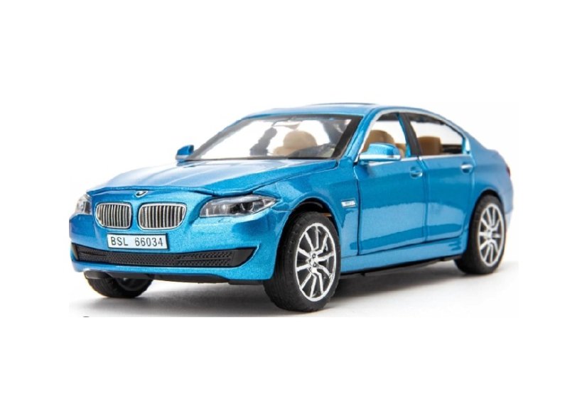 BMW 5 metalen model speelgoedbatterijverlichting klinkt 1:32 Blauw