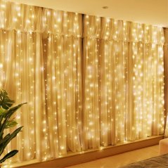 LUMA LED Romantic light curtain - 3x2.5 m warm white 255 LEDs - Linkable