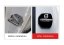 4 pcs VOLVO Protective cover for the door latch- black glossy