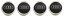 4pcs Wheel center caps AUDI 77mm black glossy 4L0601170