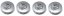 4pcs Wheel center caps RENAULT 57mm silver 403154214R