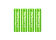 4ks DOUBLEPOW výkonné nabíjecí baterie AA 1300 mAh 1,2V Ni-Mh, 1500x nabití