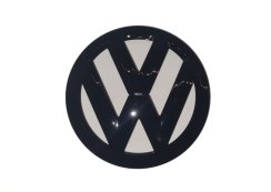 VW GOLF V (2003-2010) esimärk, logo (12,8cm) - must läikiv