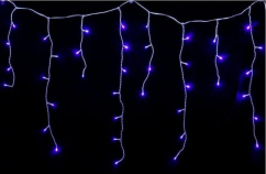 LUMA LED Christmas light rain, 630 LEDs 20m power cable 5m IP44 blue with a timer