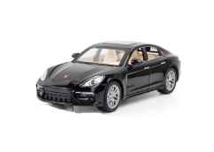 Porsche Panamera metalen model speelgoedbatterijverlichting klinkt 1:32 Zwart