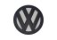 VW GOLF V (2003-2010) främre märke, logotyp (12,8cm) - svart matt