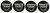 4pcs Wheel center caps DACIA 60mm black chrome