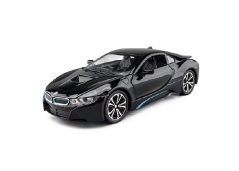 BMW i8 kovinski model igrače luči baterije zvok 1:24 Črna