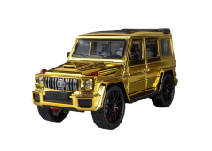 Mercedes Benz G 63 Brabus modello in metallo giocattolo luci della batteria suono 1:24 D'oro