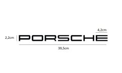 PORSCHE sign with template - black matte (39.5x2.2cm)