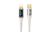 USAMS US-SJ588 Lightning suderinamas P4Y laidas greitam įkrovimui USB Type-C PD 20W su skaitmeninio ekrano šešėlių serija, 120 cm baltas