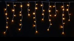 LUMA LED Christmas light rain, 630 LEDs 20m power cable 5m IP44 warm white with a timer