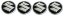 4pcs Wheel center caps SUZUKI 60mm black