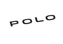 POLO inscription - black glossy 160mm