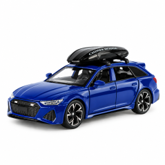 Audi RS6 kovinski model igrače luči baterije zvok 1:32 Modra