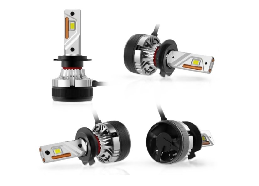 9005/9006 front LED bulbs for headlights 55W 12V-18V Canabus, up to 200% more brightness