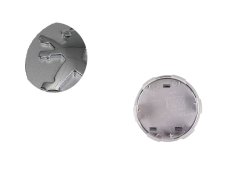 Calota central da roda PEUGEOT 60mm prata cromado 542183