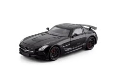 Mercedes Benz SLS metal model toy battery lights sound 1:24 Black