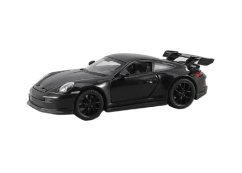 Porsche 911 GT3 speelgoed metalen model verlichting op batterijen geluid 1:32 Zwart