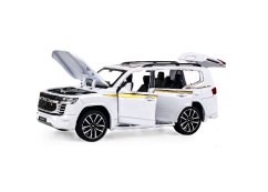 Toyota Land Cruiser LC 300 metalen model speelgoedbatterijverlichting klinkt 1:32 Wit