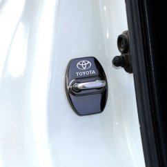 4 pcs TOYOTA Protective cover for the door latch- black glossy