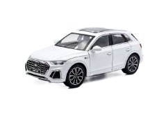 Audi Q5 metallmodell leksaksbatterilampor låter 1:24 Vit
