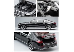 Mercedes Benz S-Class metalowy model zabawkowego światła na akumulator dźwięk w skali 1:24 w kolorze Szarym