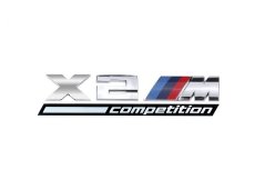 BMW X 2 competition lettering 170mm silver