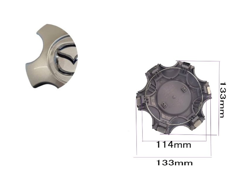 Wheel center cap FORTUNER 2019 133mm  silver