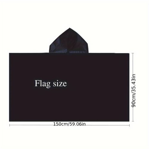 Original hooded body flag (150x90cm, 3x5ft) - Italy