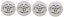 4pcs Wheel center caps TOYOTA 62mm silver 42603-12730 4260312730