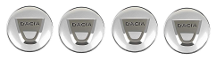 Wheel center caps DACIA 60mm silver chrome