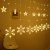 LUMA LED 138 LED light chain, hinge snowflakes and little stars 2,5m - cable 1.5m, warm white