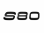 Volvo S80 rear trunk lid lettering - glossy black (12.3cm)