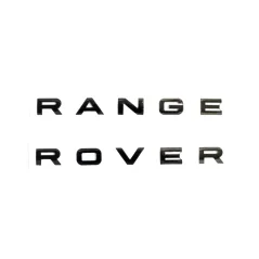 RANGE ROVER sign with letter template - glossy black (35.4x3.1cm)