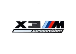 BMW X 3 competetion lettering 170mm black