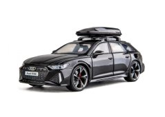 Audi RS6 fém modell játék akkumulátor lámpák hangja 1:24 Fekete