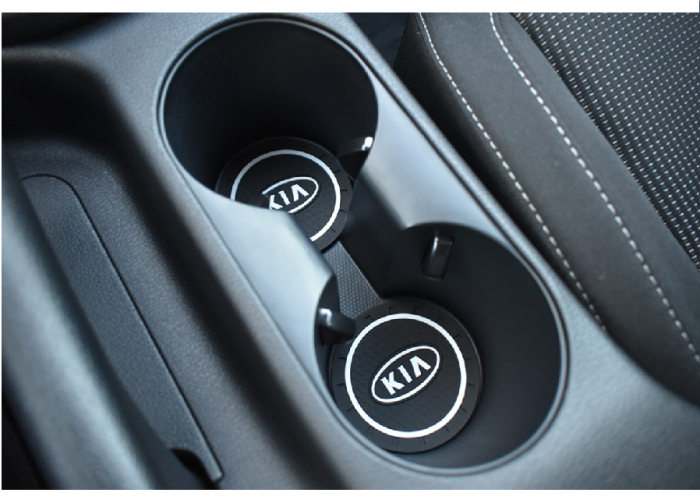KIA, 2 pcs Coasters, drink mat for the drink holder