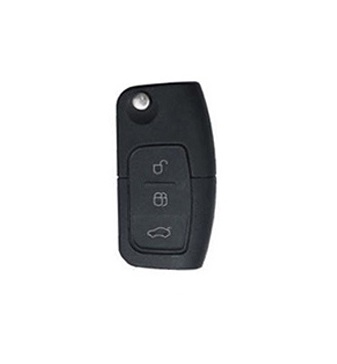 LUXURY key cover for FORD cars white glossy/Chrome