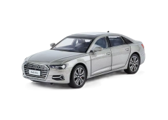 Audi A6 L kovinski model igrače luči baterije zvok 1:24 Srebrna