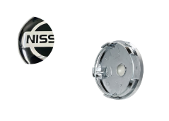 Zaślepka środkowa koła NISSAN 60mm czarny chrom
