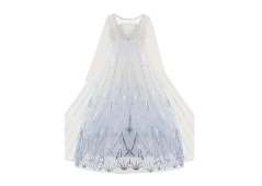 Kostým dětský šaty Elza II s vlečkou a třpytivou sukní L 130