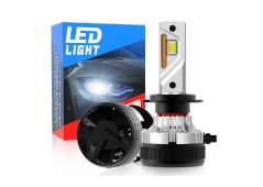 H1 front LED bulbs for headlights 55W 12V Canabus 6000LM, up to 200% more brightness