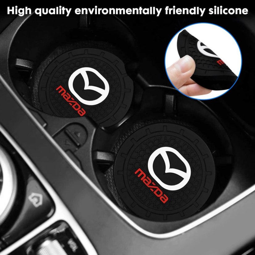 MAZDA 2 pcs Coasters, drink mat for the drink holder