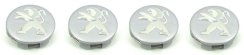 4pcs Wheel center caps PEUGEOT 60mm silver chrome 542183
