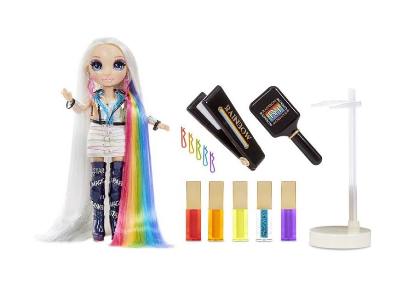 MGA L.O.L. Rainbow High Hair studio with doll