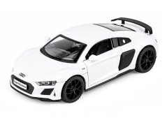 Audi R8 metalni model igračke svjetla baterije zvuk 1:32 Bijela