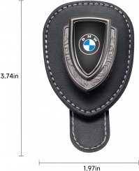 BMW nahkainen lasiteline näytölle, pidike laseille - musta nahka