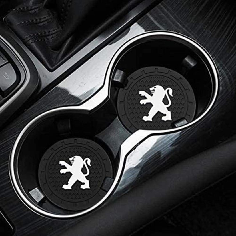 PEUGEOT, 2 pcs Coasters, drink mat for the drink holder